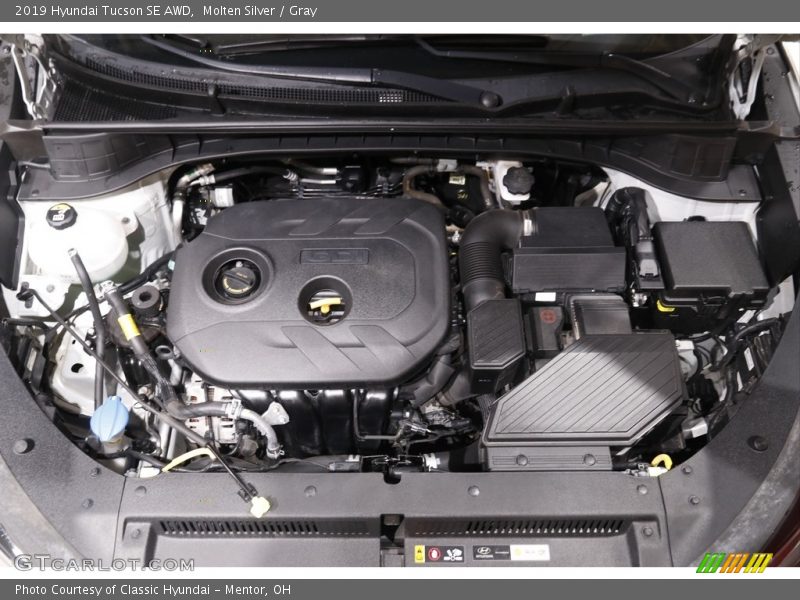 Molten Silver / Gray 2019 Hyundai Tucson SE AWD
