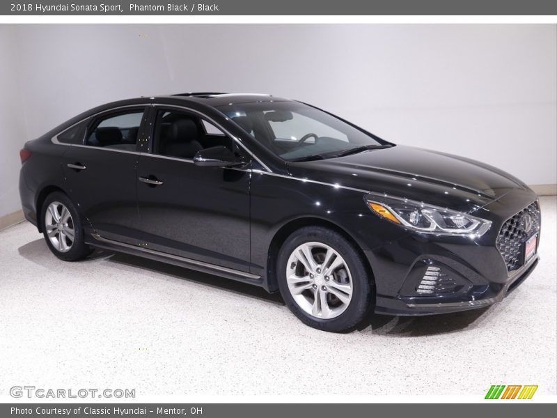 Phantom Black / Black 2018 Hyundai Sonata Sport