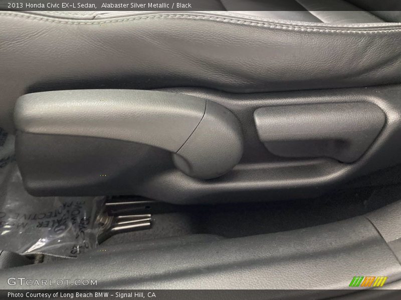 Alabaster Silver Metallic / Black 2013 Honda Civic EX-L Sedan