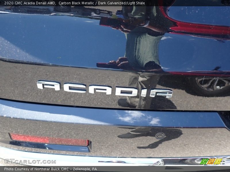 Carbon Black Metallic / Dark Galvanized/Light Shale 2020 GMC Acadia Denali AWD