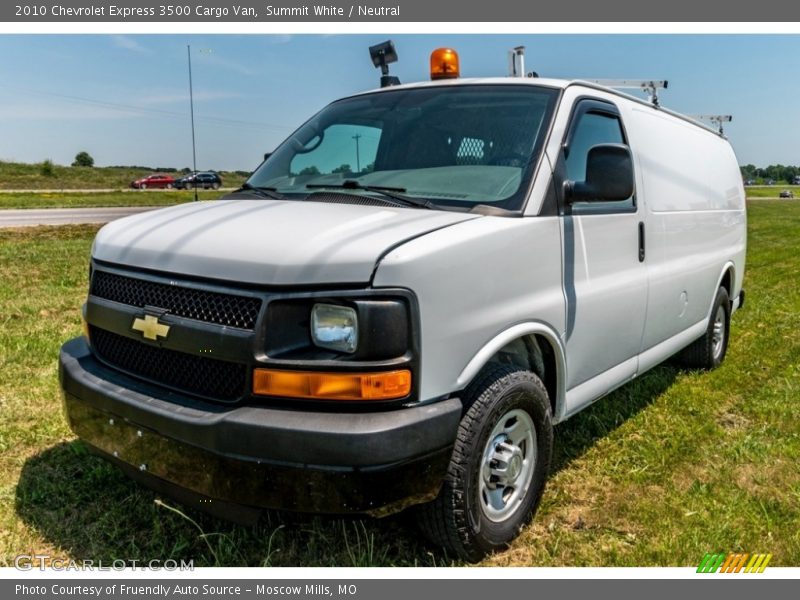 Summit White / Neutral 2010 Chevrolet Express 3500 Cargo Van