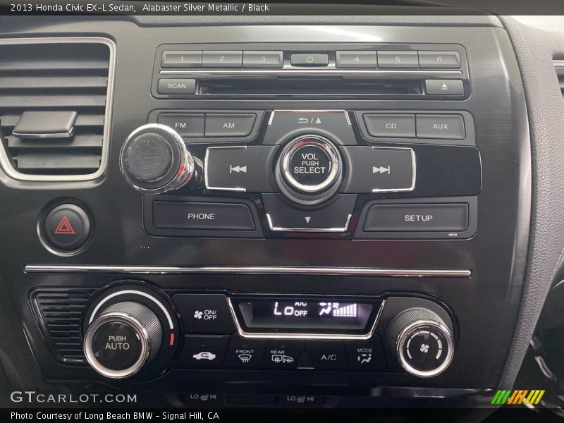 Alabaster Silver Metallic / Black 2013 Honda Civic EX-L Sedan