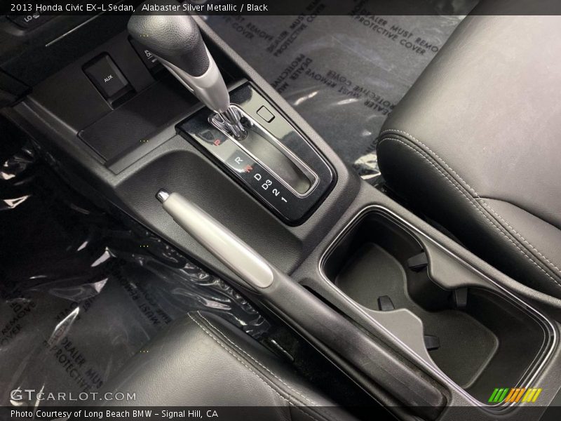 Alabaster Silver Metallic / Black 2013 Honda Civic EX-L Sedan