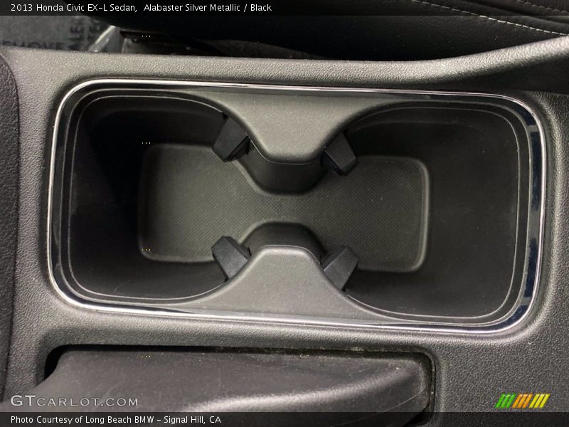 Alabaster Silver Metallic / Black 2013 Honda Civic EX-L Sedan