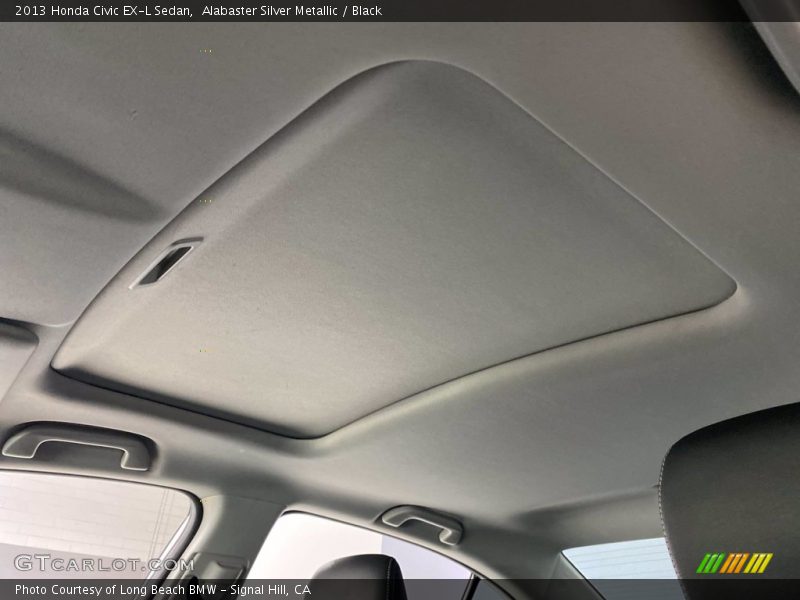 Alabaster Silver Metallic / Black 2013 Honda Civic EX-L Sedan