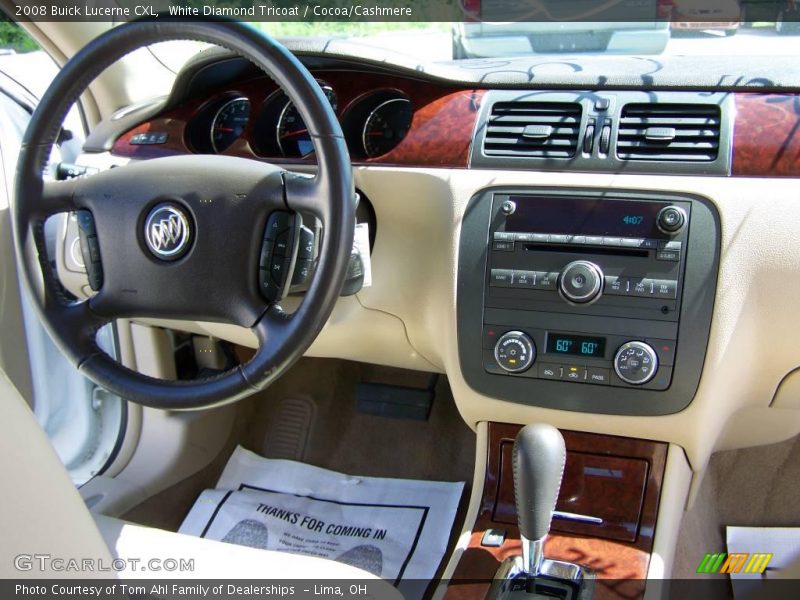 White Diamond Tricoat / Cocoa/Cashmere 2008 Buick Lucerne CXL