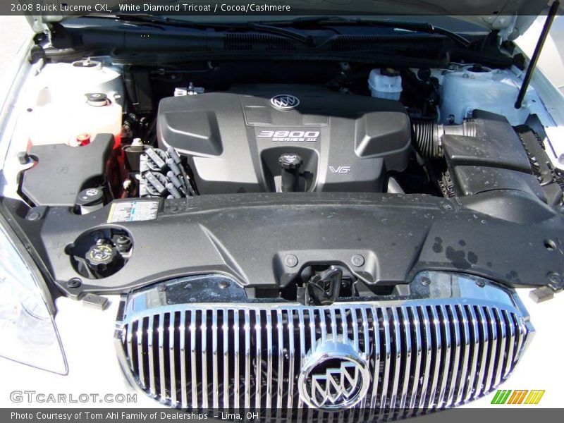 White Diamond Tricoat / Cocoa/Cashmere 2008 Buick Lucerne CXL