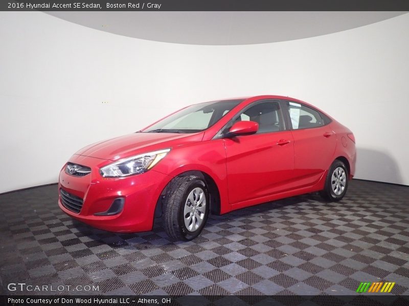 Boston Red / Gray 2016 Hyundai Accent SE Sedan