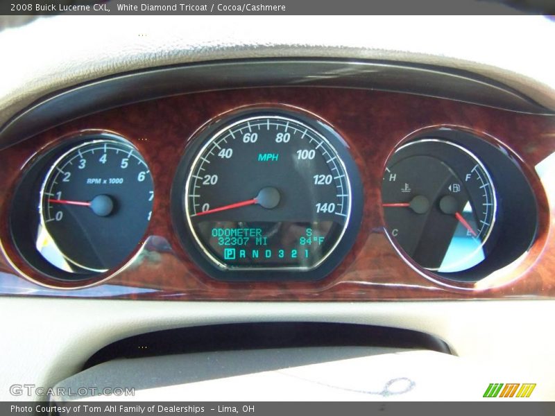 White Diamond Tricoat / Cocoa/Cashmere 2008 Buick Lucerne CXL