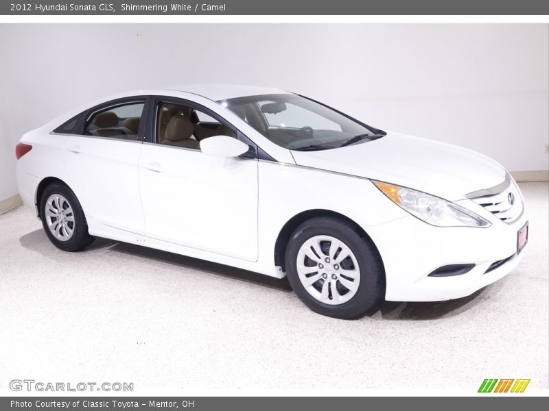 Shimmering White / Camel 2012 Hyundai Sonata GLS