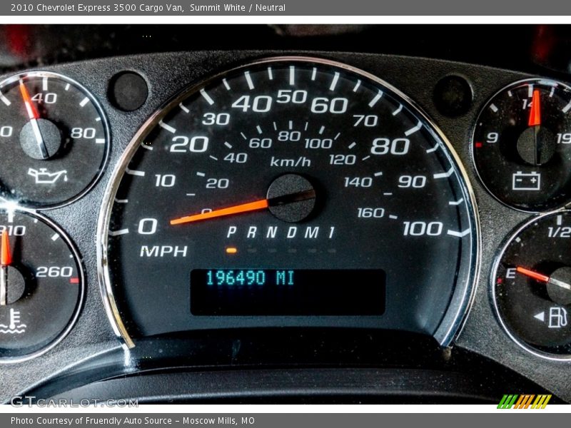 Summit White / Neutral 2010 Chevrolet Express 3500 Cargo Van