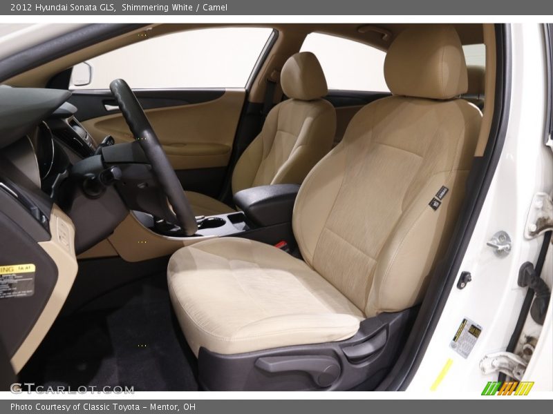 Shimmering White / Camel 2012 Hyundai Sonata GLS