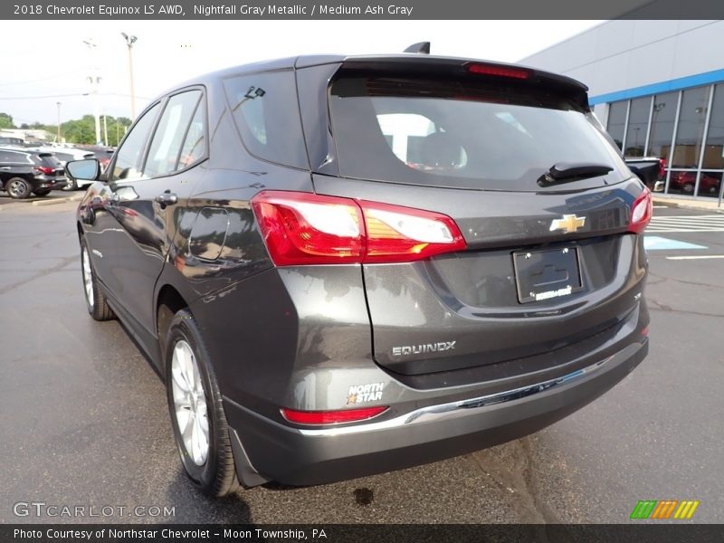 Nightfall Gray Metallic / Medium Ash Gray 2018 Chevrolet Equinox LS AWD