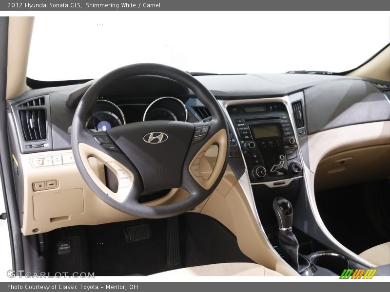 Shimmering White / Camel 2012 Hyundai Sonata GLS