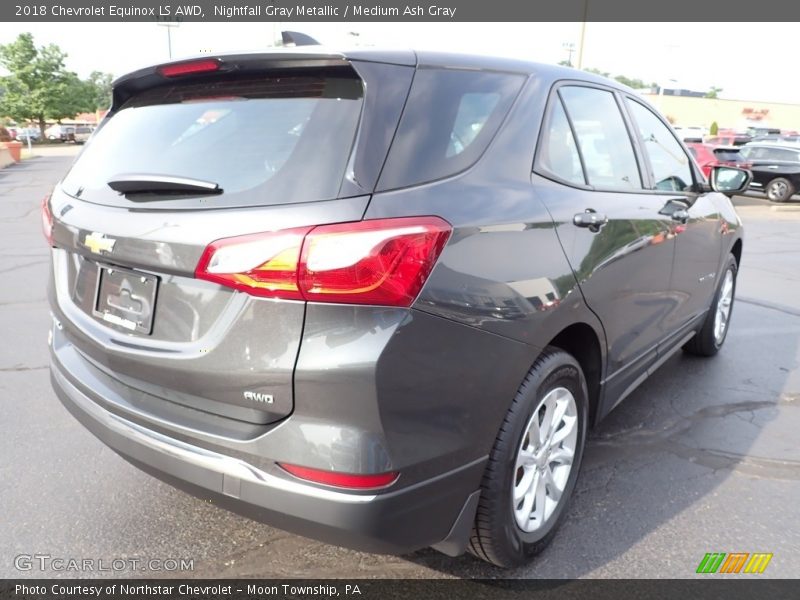 Nightfall Gray Metallic / Medium Ash Gray 2018 Chevrolet Equinox LS AWD