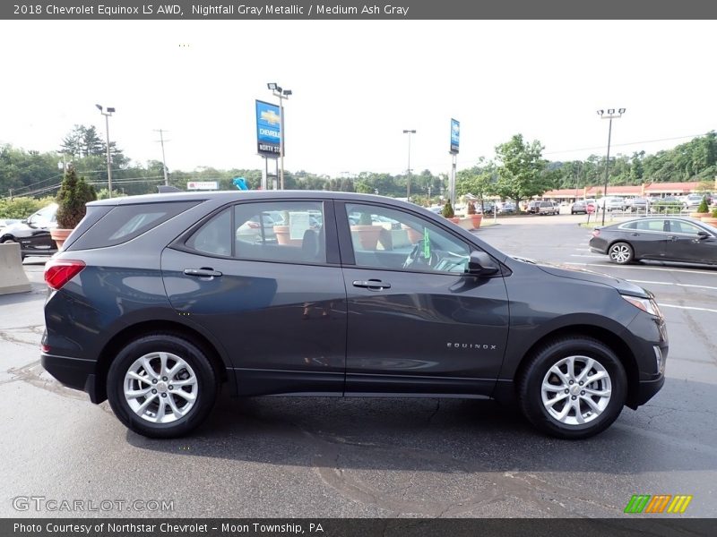 Nightfall Gray Metallic / Medium Ash Gray 2018 Chevrolet Equinox LS AWD