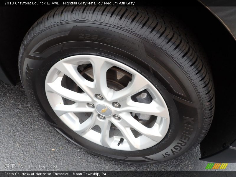 Nightfall Gray Metallic / Medium Ash Gray 2018 Chevrolet Equinox LS AWD