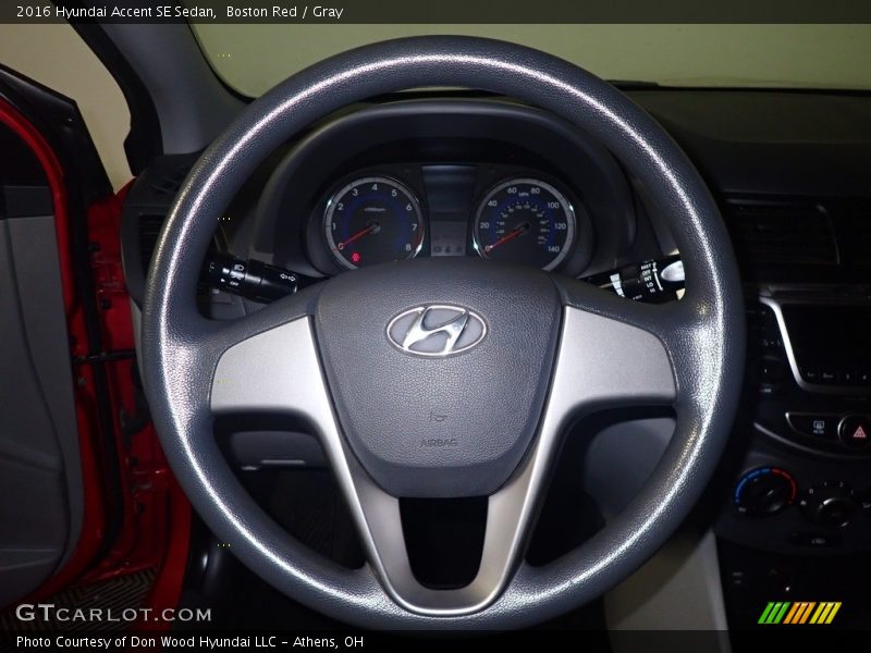 Boston Red / Gray 2016 Hyundai Accent SE Sedan
