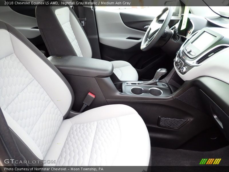 Nightfall Gray Metallic / Medium Ash Gray 2018 Chevrolet Equinox LS AWD