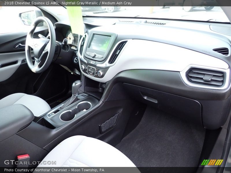 Nightfall Gray Metallic / Medium Ash Gray 2018 Chevrolet Equinox LS AWD