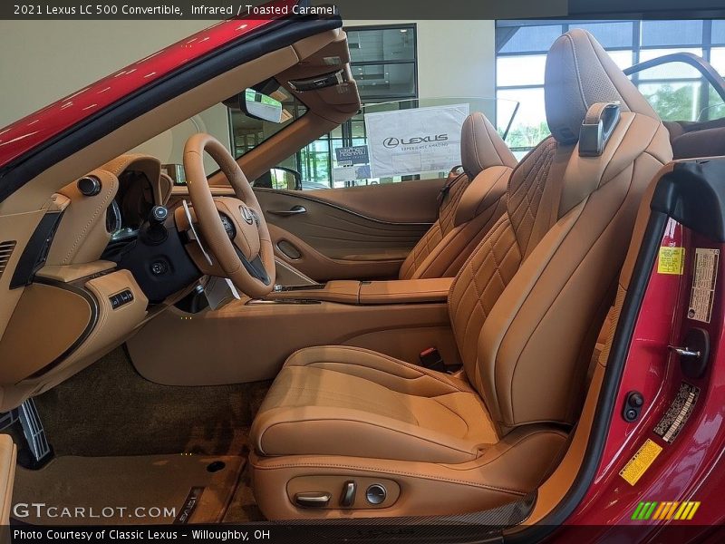  2021 LC 500 Convertible Toasted Caramel Interior