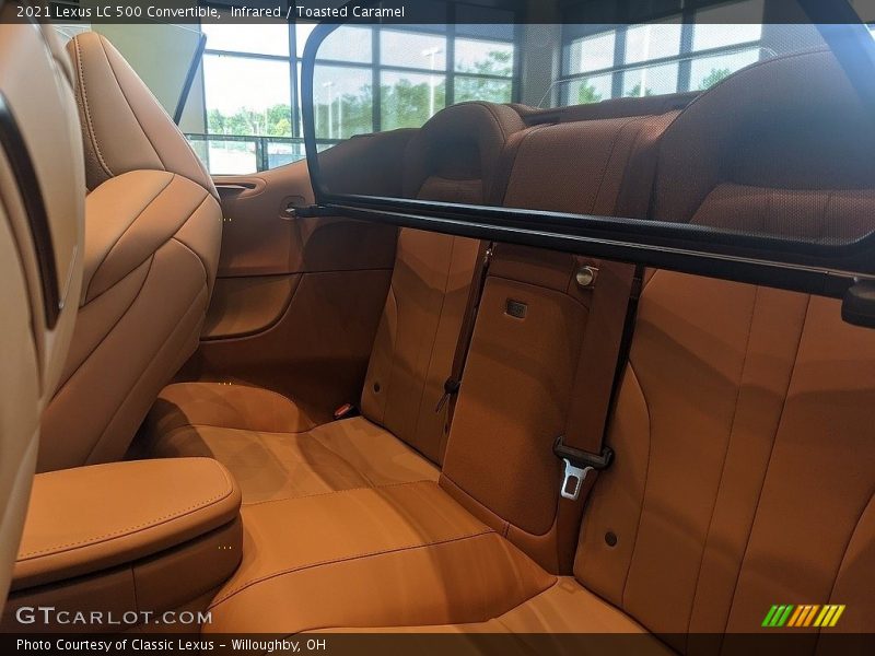 Rear Seat of 2021 LC 500 Convertible