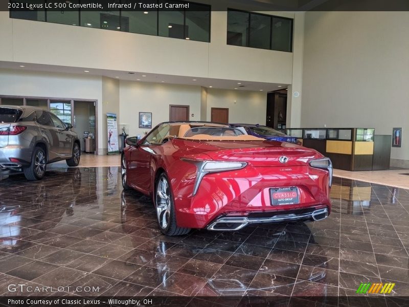 Infrared / Toasted Caramel 2021 Lexus LC 500 Convertible