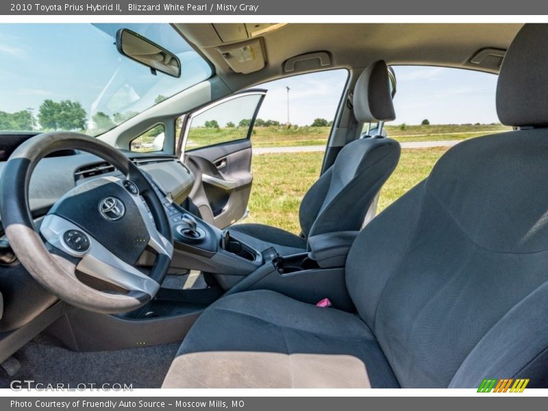 Blizzard White Pearl / Misty Gray 2010 Toyota Prius Hybrid II