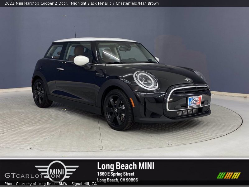 Midnight Black Metallic / Chesterfield/Malt Brown 2022 Mini Hardtop Cooper 2 Door