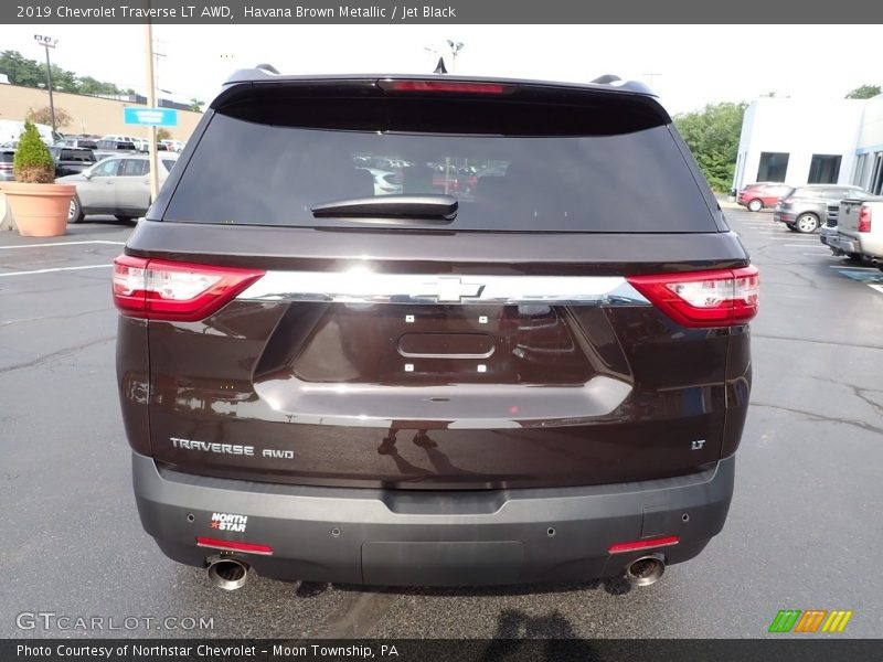 Havana Brown Metallic / Jet Black 2019 Chevrolet Traverse LT AWD
