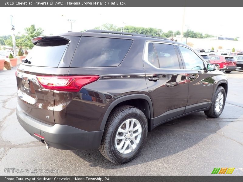Havana Brown Metallic / Jet Black 2019 Chevrolet Traverse LT AWD