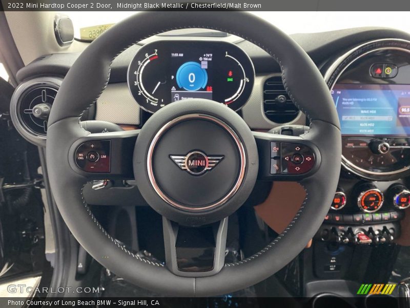 Midnight Black Metallic / Chesterfield/Malt Brown 2022 Mini Hardtop Cooper 2 Door