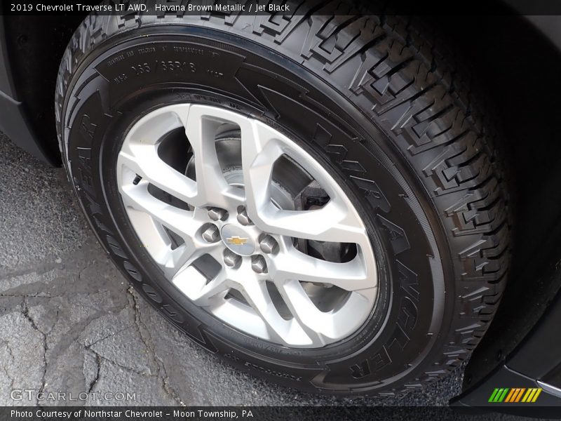 Havana Brown Metallic / Jet Black 2019 Chevrolet Traverse LT AWD