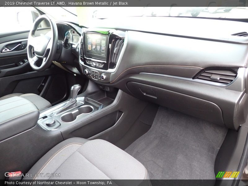 Havana Brown Metallic / Jet Black 2019 Chevrolet Traverse LT AWD