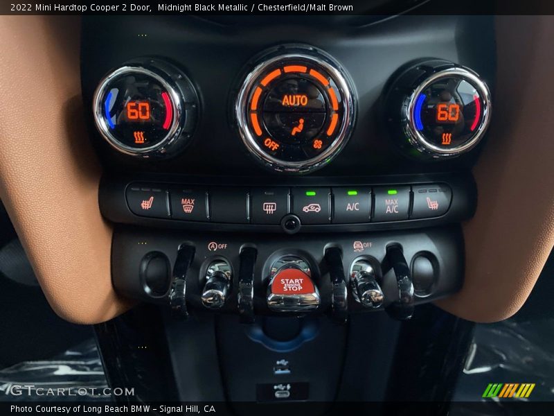 Midnight Black Metallic / Chesterfield/Malt Brown 2022 Mini Hardtop Cooper 2 Door