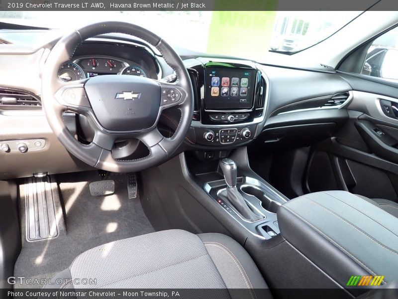 Havana Brown Metallic / Jet Black 2019 Chevrolet Traverse LT AWD