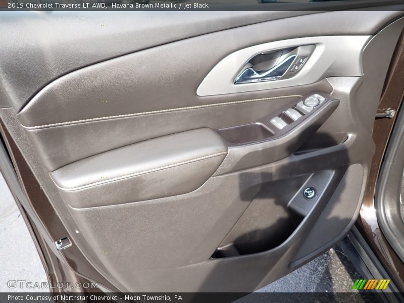 Havana Brown Metallic / Jet Black 2019 Chevrolet Traverse LT AWD