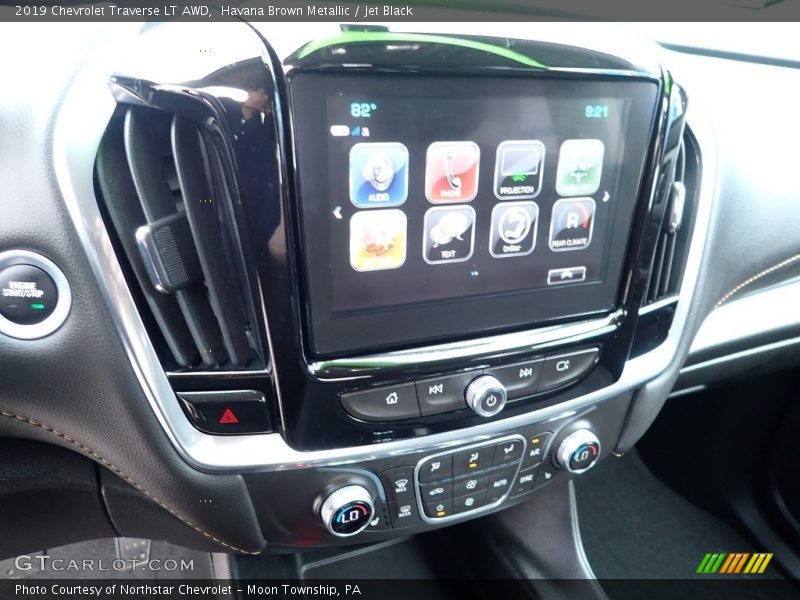 Havana Brown Metallic / Jet Black 2019 Chevrolet Traverse LT AWD