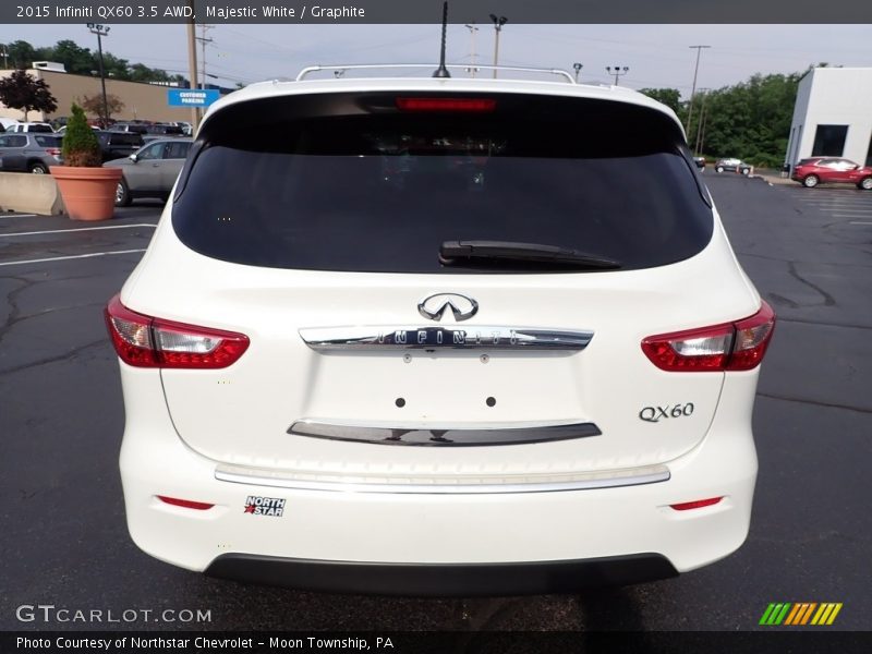 Majestic White / Graphite 2015 Infiniti QX60 3.5 AWD