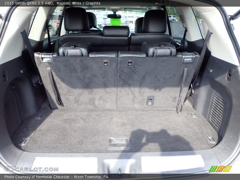 Majestic White / Graphite 2015 Infiniti QX60 3.5 AWD