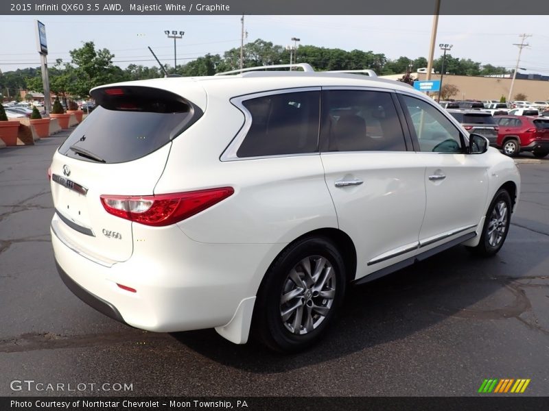 Majestic White / Graphite 2015 Infiniti QX60 3.5 AWD