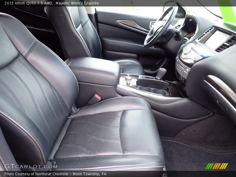 Majestic White / Graphite 2015 Infiniti QX60 3.5 AWD