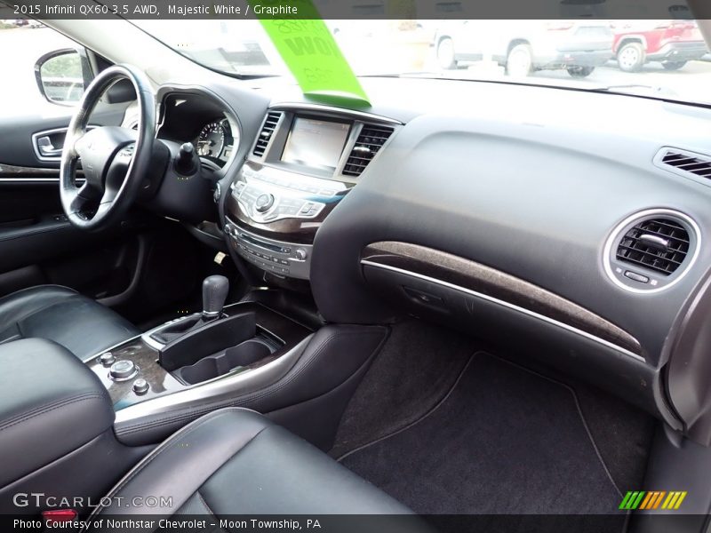 Majestic White / Graphite 2015 Infiniti QX60 3.5 AWD