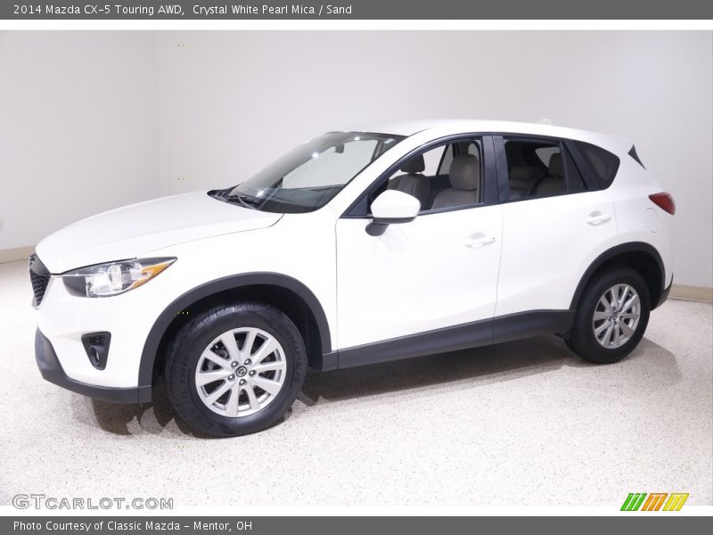 Crystal White Pearl Mica / Sand 2014 Mazda CX-5 Touring AWD