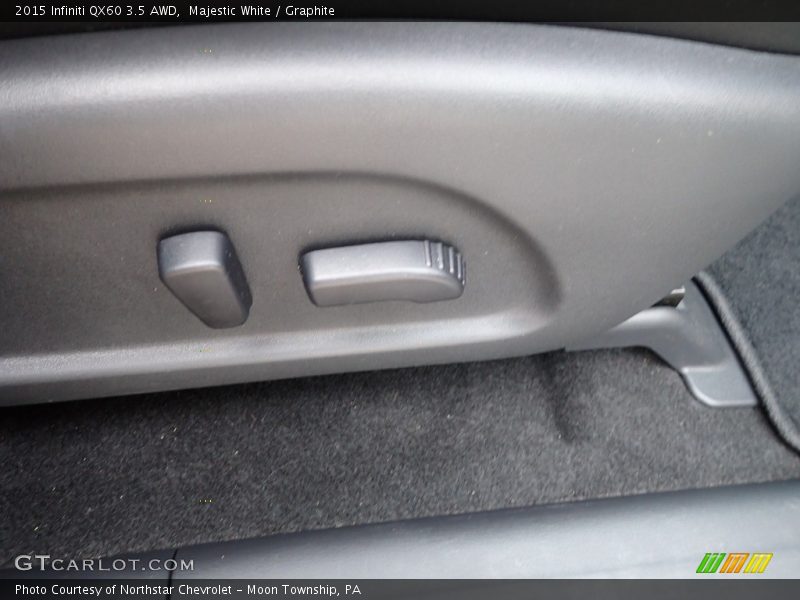 Majestic White / Graphite 2015 Infiniti QX60 3.5 AWD