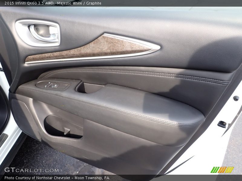Majestic White / Graphite 2015 Infiniti QX60 3.5 AWD
