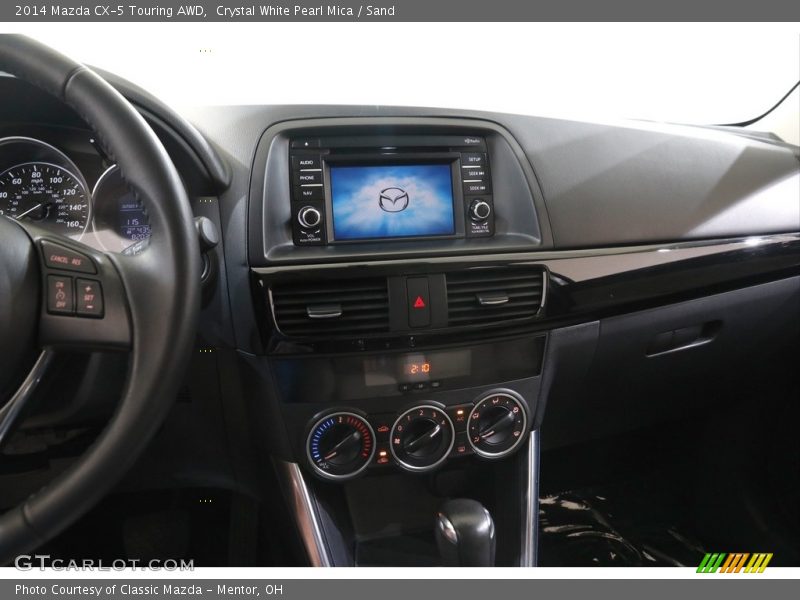 Crystal White Pearl Mica / Sand 2014 Mazda CX-5 Touring AWD