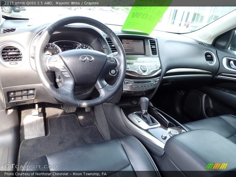 Majestic White / Graphite 2015 Infiniti QX60 3.5 AWD