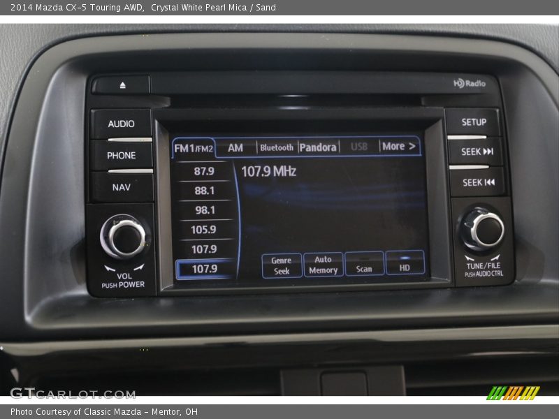 Crystal White Pearl Mica / Sand 2014 Mazda CX-5 Touring AWD