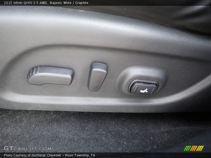Majestic White / Graphite 2015 Infiniti QX60 3.5 AWD